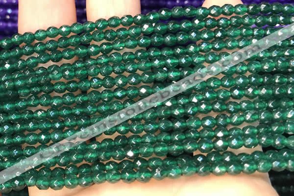 CTG2225 15 inches 2mm,3mm faceted round candy jade beads