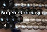 CTG2242 15 inches 2mm faceted round natural smoky quartz beads