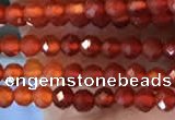 CTG2243 15 inches 2mm faceted round red agate beads