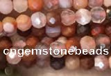 CTG2253 15 inches 2mm faceted round south red agate beads