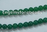 CTG25 15.5 inches 4mm round tiny green agate beads wholesale