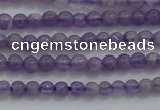 CTG252 15.5 inches 3mm round tiny amethyst gemstone beads