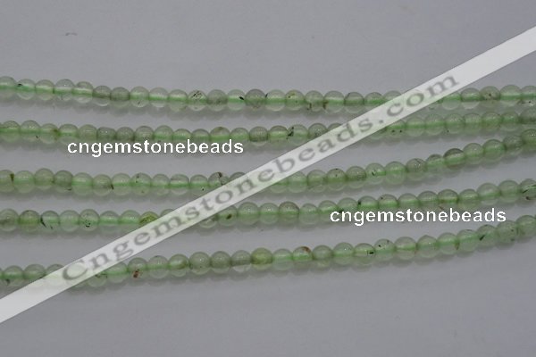 CTG255 15.5 inches 3mm round tiny green rutilated quartz beads