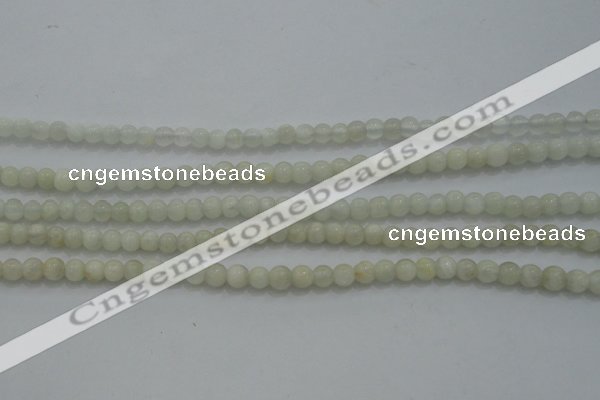 CTG256 15.5 inches 3mm round tiny white moonstone beads