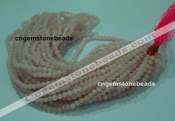 CTG26 15.5 inches 4mm round tiny rose quartz beads wholesale