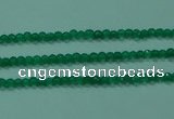 CTG28 15.5 inches 2mm faceted round green agate beads wholesale