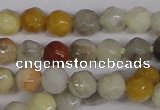 CTG300 15.5 inches 3mm faceted round ting crazy lace agate beads