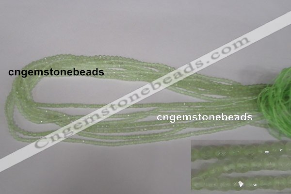 CTG302 15.5 inches 3mm faceted round ting prehnite agate beads