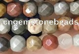 CTG3551 15.5 inches 4mm faceted round imperial jasper beads