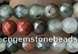 CTG3560 15.5 inches 4mm faceted round blood jasper beads