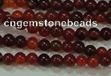 CTG39 15.5 inches 2mm round grade B tiny red agate beads wholesale