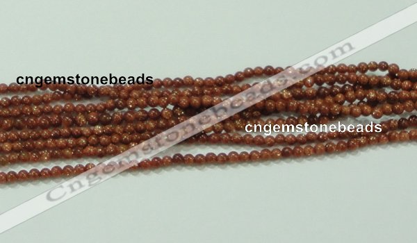 CTG40 15.5 inches 2mm round tiny goldstone beads wholesale