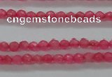 CTG402 15.5 inches 2mm faceted round tiny dyed candy jade beads