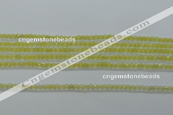 CTG406 15.5 inches 2mm faceted round tiny dyed candy jade beads