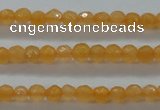 CTG407 15.5 inches 2mm faceted round tiny dyed candy jade beads