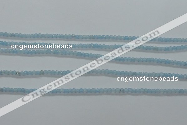 CTG408 15.5 inches 2mm faceted round tiny dyed candy jade beads