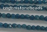 CTG410 15.5 inches 2mm faceted round tiny dyed candy jade beads