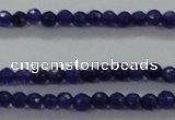 CTG411 15.5 inches 2mm faceted round tiny dyed candy jade beads