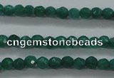 CTG414 15.5 inches 2mm faceted round tiny dyed candy jade beads