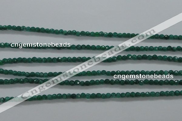 CTG414 15.5 inches 2mm faceted round tiny dyed candy jade beads