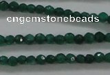 CTG415 15.5 inches 2mm faceted round tiny dyed candy jade beads