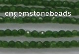 CTG416 15.5 inches 2mm faceted round tiny dyed candy jade beads