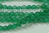 CTG42 15.5 inches 2mm round grade A tiny green agate beads wholesale