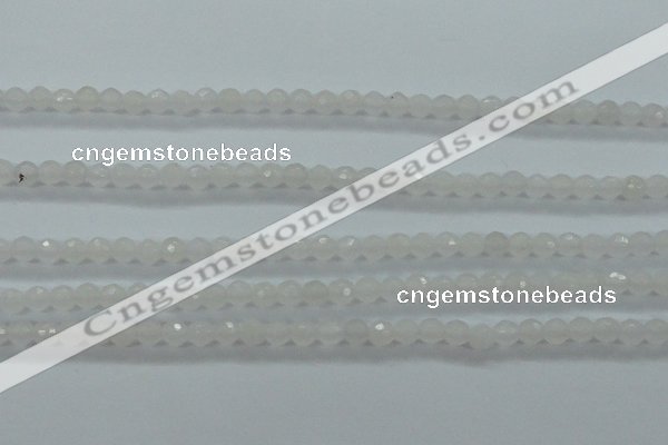 CTG420 15.5 inches 3mm faceted round tiny dyed candy jade beads