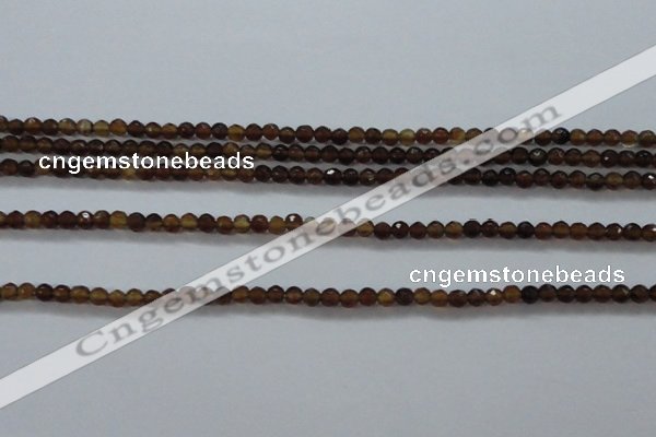 CTG425 15.5 inches 2mm faceted round tiny agate gemstone beads