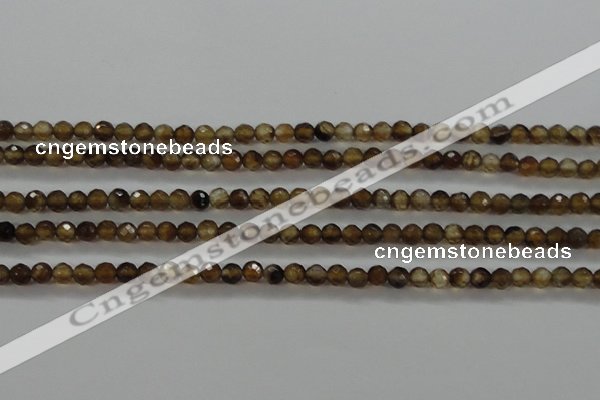 CTG427 15.5 inches 3mm faceted round tiny agate gemstone beads