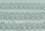 CTG44 15.5 inches 2mm round tiny white crystal beads wholesale