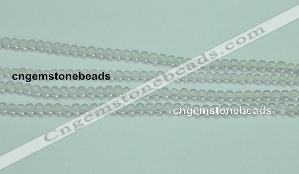 CTG44 15.5 inches 2mm round tiny white crystal beads wholesale