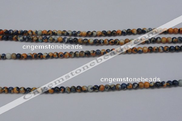 CTG452 15.5 inches 3mm round tiny dyed rain flower stone beads