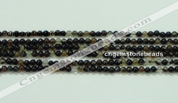 CTG46 15.5 inches 2mm round tiny black agate beads wholesale