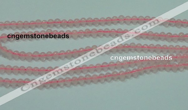 CTG49 15.5 inches 2mm round tiny rose quartz beads wholesale