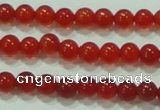 CTG52 15.5 inches 2mm round grade AA tiny red agate beads wholesale