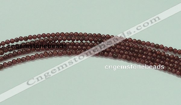 CTG53 15.5 inches 2mm round grade AA tiny garnet beads wholesale