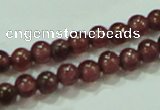 CTG54 15.5 inches 2mm round grade A tiny garnet beads wholesale