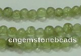 CTG55 15.5 inches 2mm round tiny olivine gemstone beads wholesale