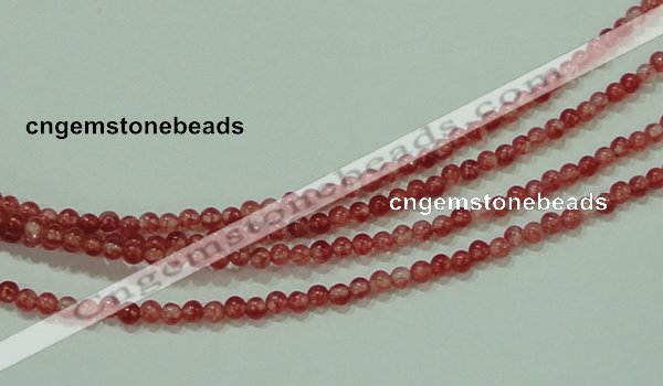 CTG59 15.5 inches 2mm round tiny dyed white jade beads wholesale