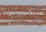 CTG609 15.5 inches 2mm faceted round golden sunstone beads