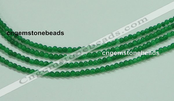 CTG61 15.5 inches 2mm round tiny dyed white jade beads wholesale