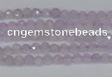 CTG621 15.5 inches 2mm faceted round lavender amethyst beads