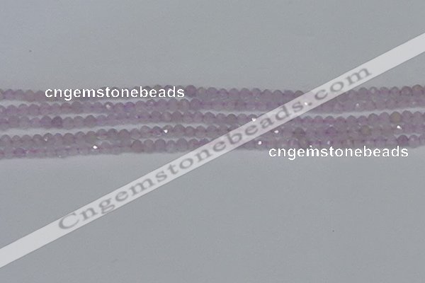 CTG622 15.5 inches 3mm faceted round lavender amethyst beads