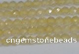 CTG624 15.5 inches 3mm faceted round citrine gemstone beads