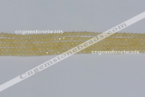 CTG624 15.5 inches 3mm faceted round citrine gemstone beads