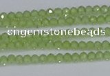 CTG629 15.5 inches 2mm faceted round peridot gemstone beads