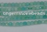 CTG647 15.5 inches 2mm faceted round Peru amazonite beads