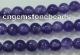 CTG65 15.5 inches 3mm round tiny dyed white jade beads wholesale