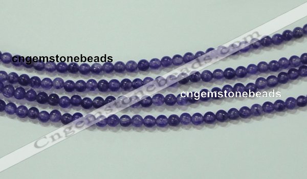 CTG65 15.5 inches 3mm round tiny dyed white jade beads wholesale